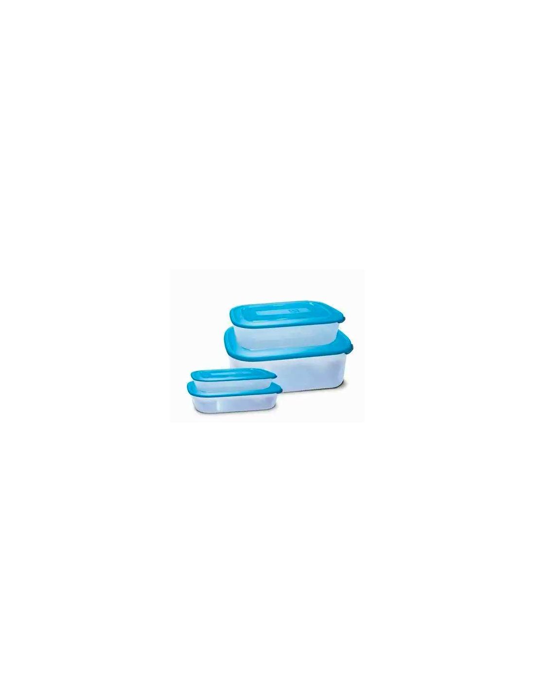 Set 3 Contenitori Sottovuoto Service 14x14x7 cm 0,75 lt Giganplast