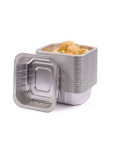 Contenitori termo-saldabili in alluminio pesante 1* porzione