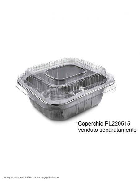 Contenitori termo-saldabili 1 porzione esempio con coperchio