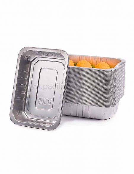 Contital - Contenitori termo-saldabili in alluminio pesante 2* porzioni