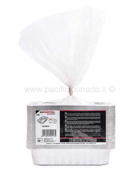 Contital - Contenitori 2 porzioni termo-saldabili in alluminio pesante