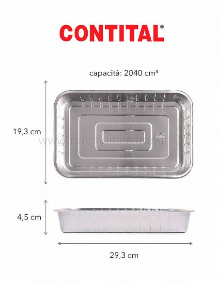 Contenitori termo-saldabili alluminio nudo misure Contenitori termo-saldabili alluminio nudo misure