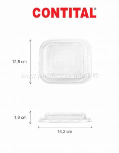 coperchio in PET del contenitore 1 porzione contital eclipse 2