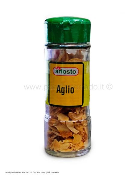 Ariosto - aglio a fette in barattolo da 28g barattolo in vetro Ariosto - aglio a fette in barattolo da 28g barattolo in vetro