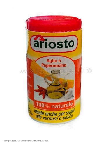 ariosto aglio pepper polvere 60 grammi condimenti per arrosti