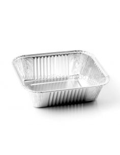 ICont - Vaschette alluminio 1 porz. 150x125x44h mm bordo G 100pz