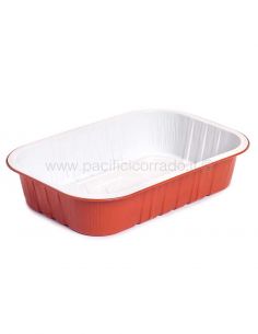 Contital - Contenitori smoothwall laccati terracotta 2* porzioni
