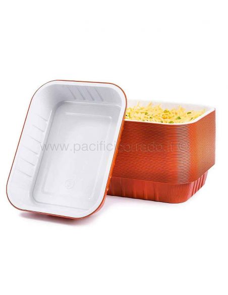 Contital - Contenitori smoothwall laccati terracotta 4* porzioni vaschette alluminio Contital - Contenitori smoothwall laccati terracotta 4* porzioni vaschette alluminio