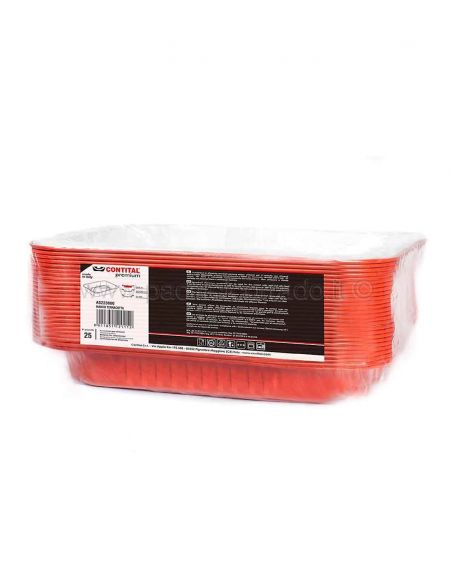 Contenitori smoothwall laccati terracotta 8* porzioni confezione