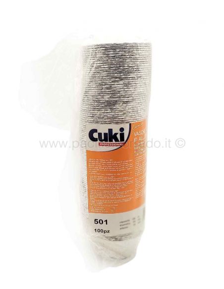Cuki - Vaschette alluminio mod.501 Muffin Ø 88x38h mm conf.da 100pz