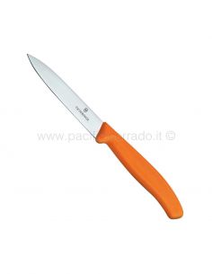 Victorinox - coltello spelucchino lama liscia da 10 cm arancione