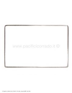 Rettangolo acciaio inox 18/8 mis.30 x 40 Ø 6 mm