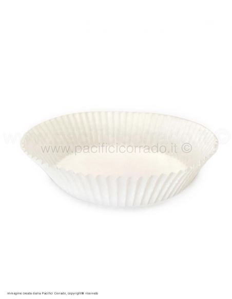 pirottino singolo bianco ø cm 7,5 altezza 2 cm