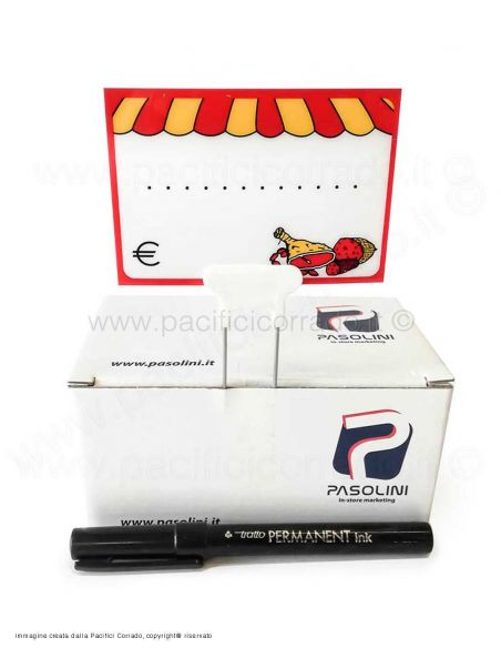 Pasolini - 30 Segnaprezzi per Esposizione da Banco Salumi completi