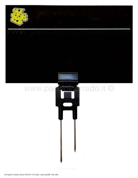 Segnaprezzo formaggi fondo nero 120 x 80 mm