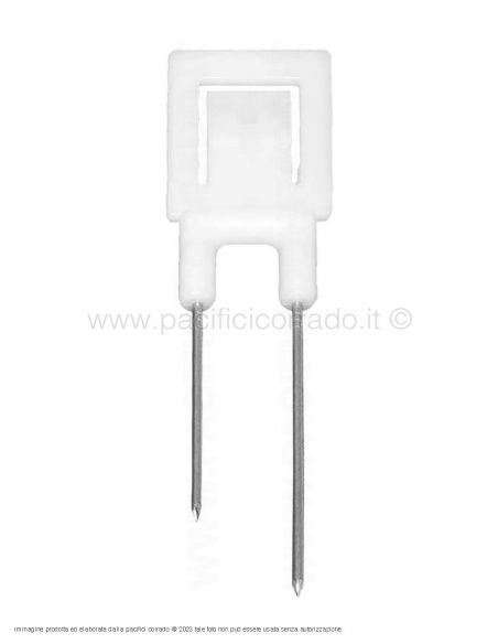 Pasolini - 10 pz Spillo in acciaio doppia punta per segnaprezzo serie Pricing