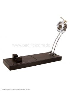 Arcos - Ferma prosciutto in legno con manico inox