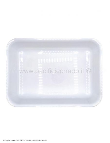 Vaschetta in MET misure 357x255x70 mm colore bianco