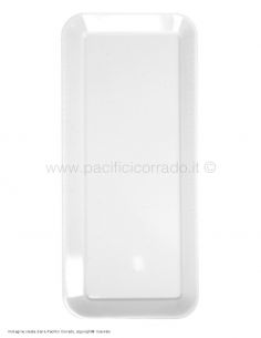 Pasolini - Piatto da esposizione rettangolare 24x55 cm in PMMA