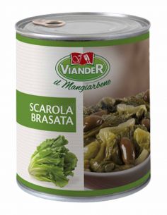 Viander - indivia scarola con capperi e olive in olio di girasole conf. da 750 g
