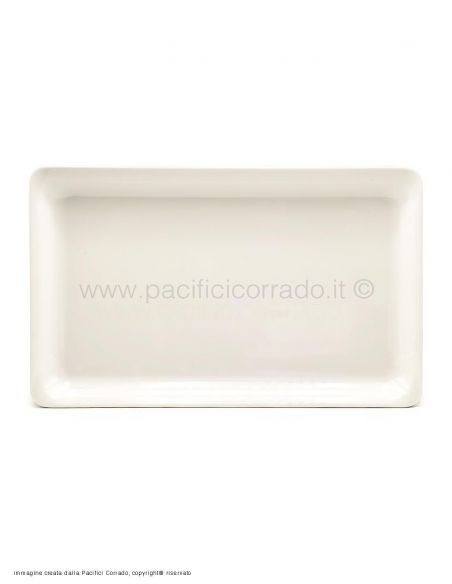 Pasolini Vassoio A7 da banco in melammina colore bianco vista superiore Pasolini Vassoio A7 da banco in melammina colore bianco vista superiore