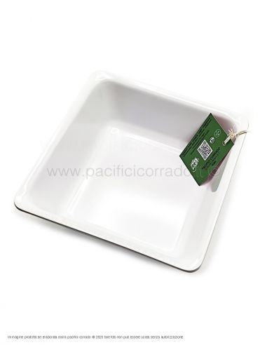 Pasolini - Vassoio A6 da banco in melammina 222x222x85h mm