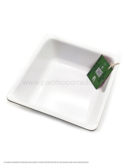 Pasolini - Vassoio A6 da banco in melammina 222x222x85h mm