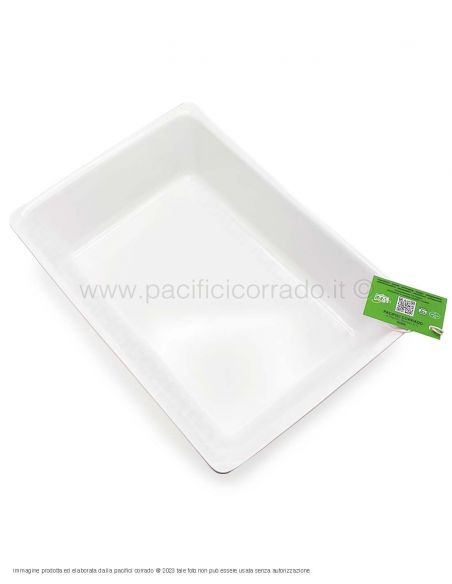 Vassoio A5 da banco in melammina bianco vista catalogo
