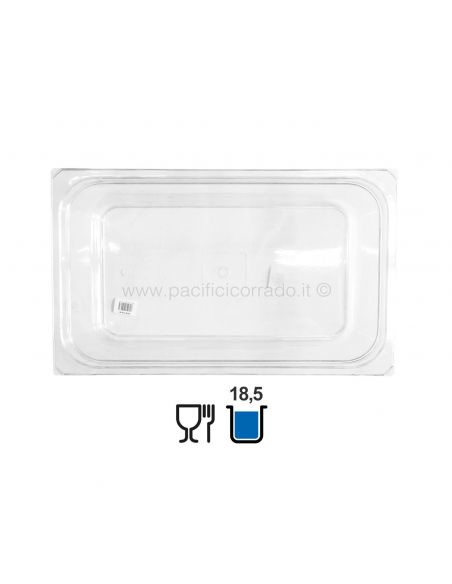 Melform - Vaschetta per alimenti modello GN1  da -40°C a +120° C mm 530 x 325