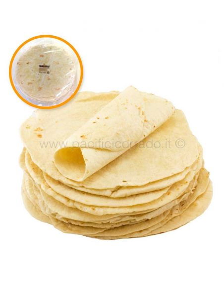 Tortillas di grano ø 15 e 25 cm conf.da 18 pz