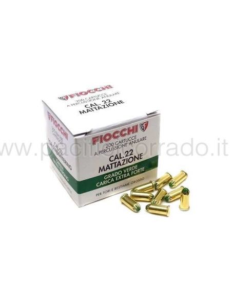 cartuccia fiocchi calibro 22 per mattazione animali di grossa taglia cartuccia fiocchi calibro 22 per mattazione animali di grossa taglia