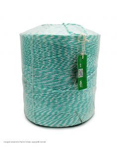 Corda PP filo Polipropilene per rilegare TIT 800 peso circa 4,5 - 5 kg colore bianco verde