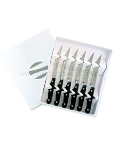 Ambrogio Sanelli - Coltello linea Maitre Bistecca Lisci Cf.X6