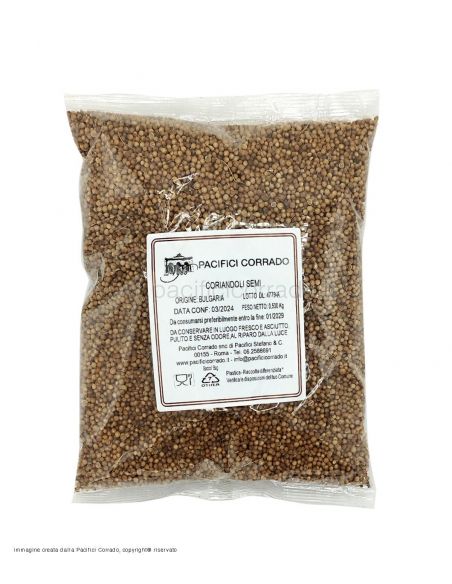 Pacifici Corrado - Coriandolo in semi conf.da 500 g Pacifici Corrado - Coriandolo in semi conf.da 500 g