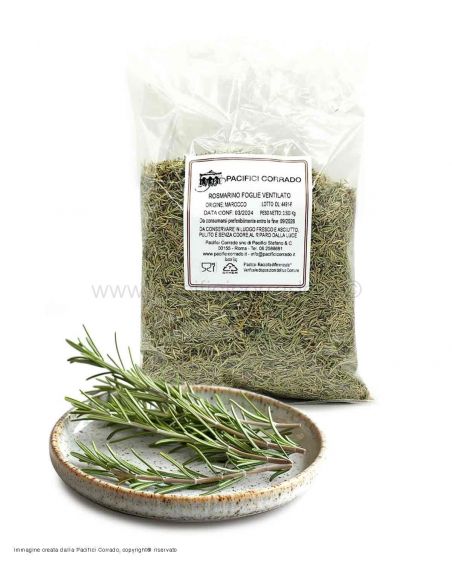 Rosmarino foglie ventilate conf.da 0,5 kg con ciotola