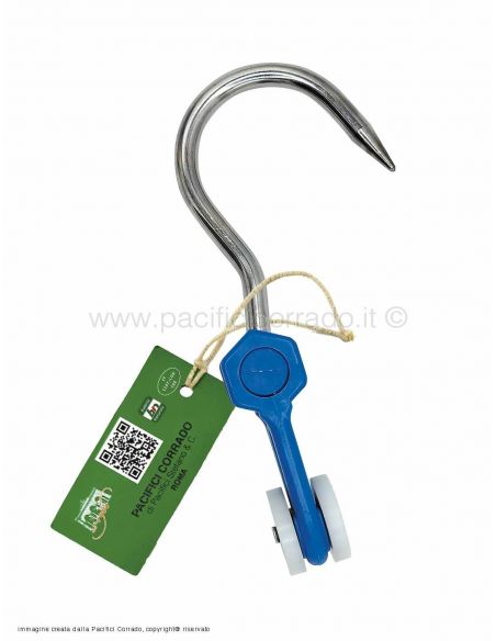 Carrucolina Fl Nylon 240 X 12 Con Gancio Inox