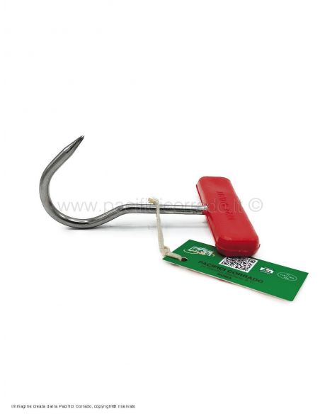 Pacifici Corrado© - Gancio Inox Uncino con manico in Pvc 150 x Ø 7 mm