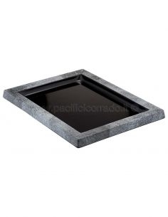 Dalebrook - Vassoio con cornice modello “Urban” in melammina 280x210x21mm