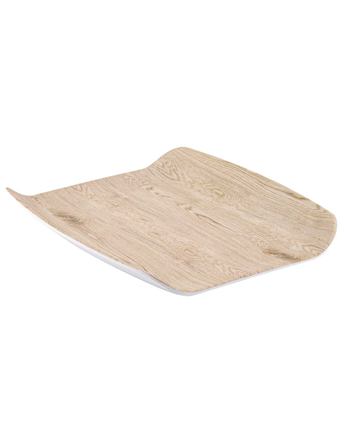 Vassoio Da Servizio In Melamina Con Stampa Tipo Legno Chiaro