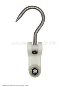 Carrucola Inox con snodo misure 250 x 10 mm