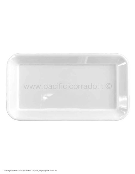 Piatto da portata rettangolare 23 x26 cm in pmma