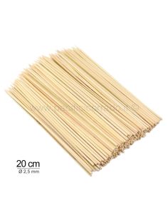 Stecchini bamboo cm 20 ø 2.5 mm cf 100pz 2