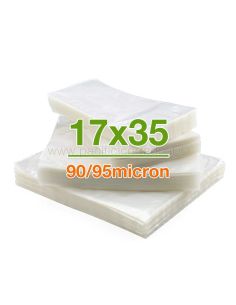 100 buste lisce per il sottovuoto 17x35 cm