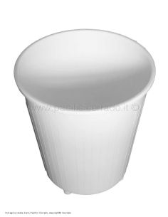 Giganplast - Cestino getta rifiuti Ø 30 cm solo bianco