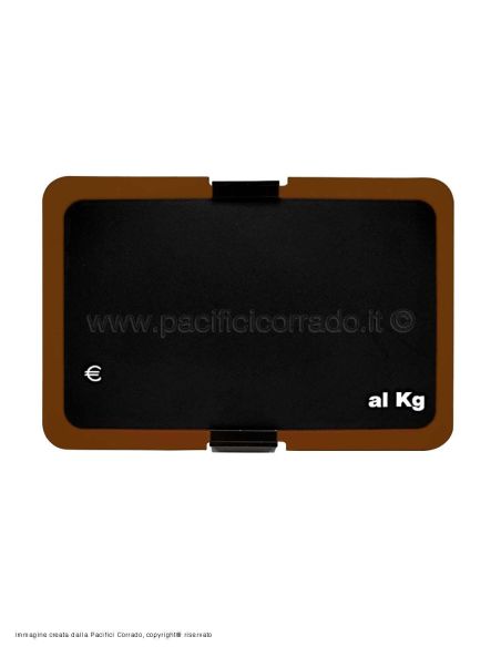 Pasolini - Lavagnetta polipropilene con cornice colore marrone mm 120 x 80