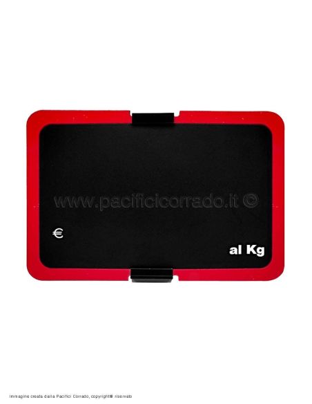 Pasolini - Lavagnetta polipropilene con cornice colore rossa mm 120 x 80