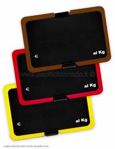 Pasolini - Lavagnetta polipropilene con cornice colore rossa mm 120 x 80 2