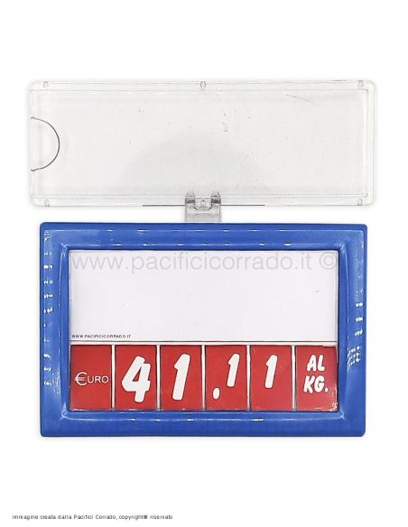 accessorio inserito nel segnaprezzo vista anteriore, il segnaprezzo blu non è compreso nell'offerta