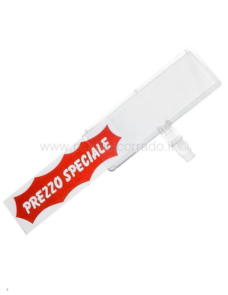 accessorio con cartellino prezzo speciale