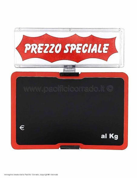 accessorio applicato al segnaprezzo con cartellino prezzo speciale